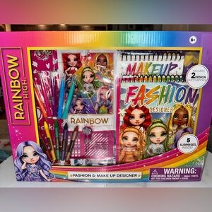 Rainbow High Fashion & Makeup Designer Set - Pink, Blue, Yellow